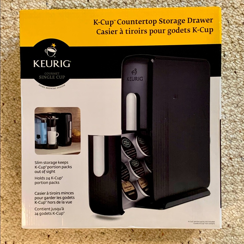🆕 KEURIG 24 Cup Slim Storage Drawer